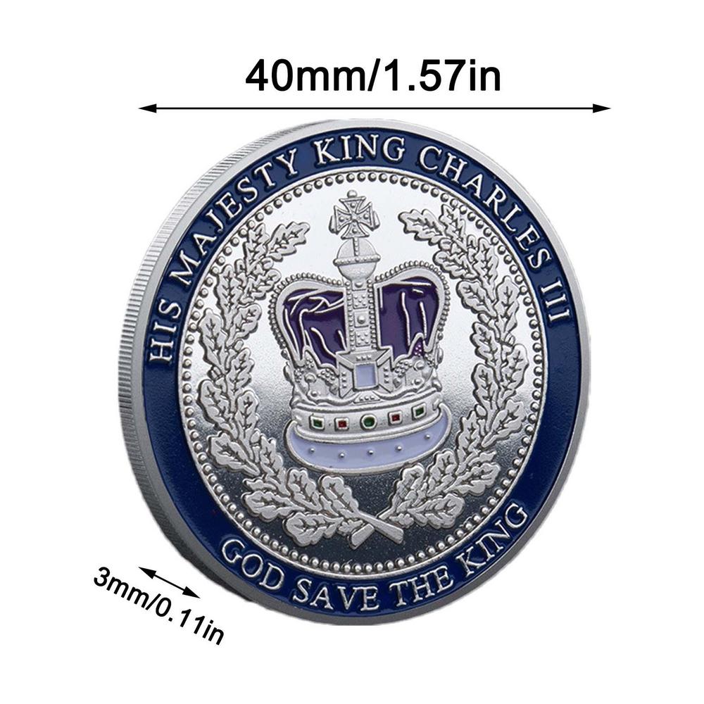 

Король Англии Карл III Позолоченный Набор Памятных Монет Великобритания Королевские Монеты-Вызовы Сувенирное Ремесло Брелок Сувенирный Подарок серебряный