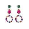 Japanese-Korean Exaggerated Waterdrop Earrings: Elegant High-End Masquerade Accessories