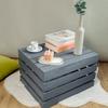Caisse en Bois Gris - CREATIVE DECO - 50 x 40 x 30 cm - Rangement Bois - Cagette en Bois