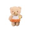 Blush Bear Plush Vest Keychain - Cute Teddy Backpack Charm Gift