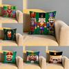 Figure NNutcracker Doll Cushion Cover Soft Reversible  Durable Pillow Cover  MultiScene Use for Home  Car Daily Comfort