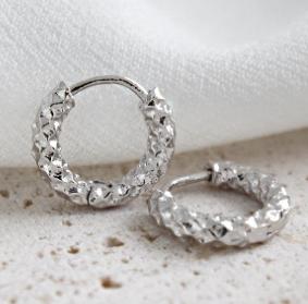 Fashion 925 Silver Earrings Jewelry Luxury 925 Sterling Silver 18K Gold Plated Hoop Earrings Jewelry for Women