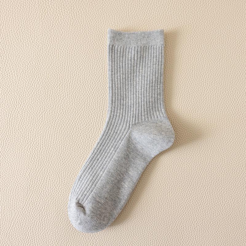 5 Pairs Men's Socks Cotton Black White Business Man High Quality Comfortable Breathable Work Male Stripe New