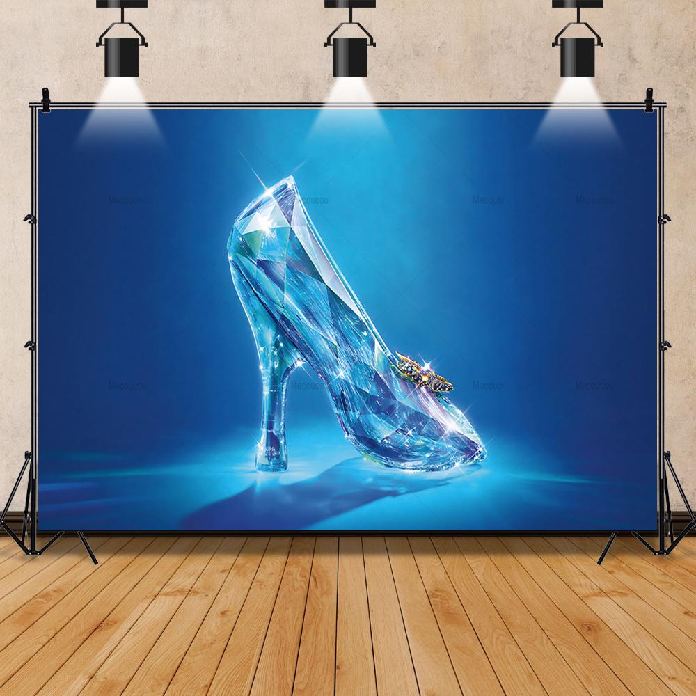 

BEPAN Princess Cinderella Castle theme party decoration background customizable children s birthday party baby shower decoration props Vinyl--W120xH80cm
