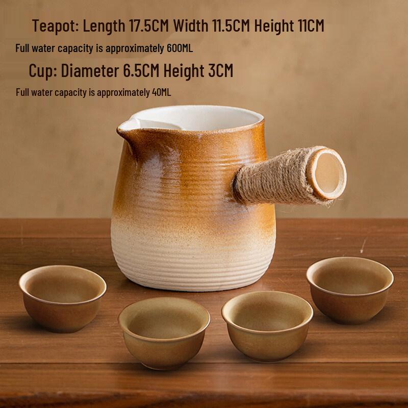 ZISIZ Ceramic Tea Brewing Pot