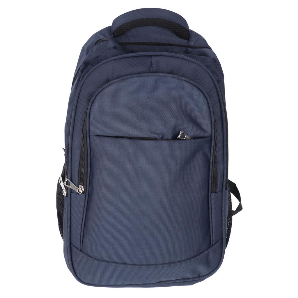 Business Backpack Multifunctional Travel Laptop Backpack Commuting Dual Straps Bag Blue Oxford Fabric