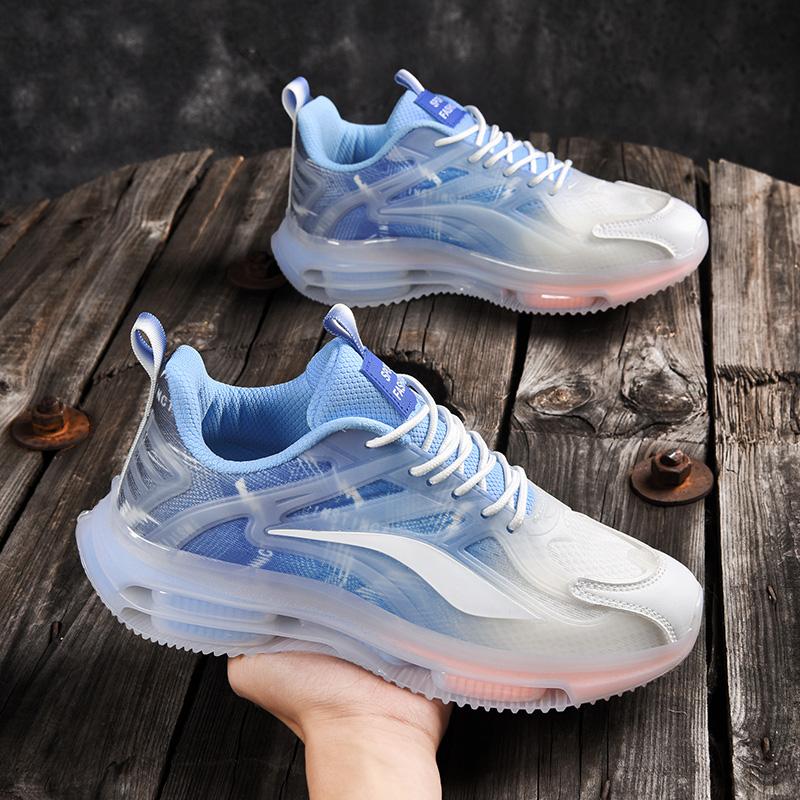 Couple Tennis Shoes Men Women Mesh Breathable Flat Fashuon Outdoor Sports Lace-up Walking Shoes Wear-resisting Sneakers for Men