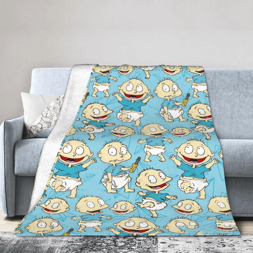 Rugrats Angelica Pickles Pattern Blanket Soft Fluffy Plush Throw Blanket For Living Room Camping Flannel Bedspread Bed Cover