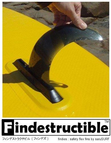 saruSURF Safety Flex Soft Center Fin 8" for Longboards, SUPs, and AirSUPs - Black