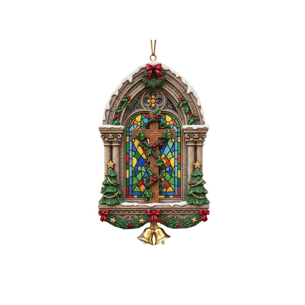 Christmas Pendant Christmas Tree Decoration Pendant 2D Flat Acrylic