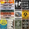 PC Vintage Restroom Toilet D Iron Tin Sign Retro Metal Painting for Man Cave Bar Cafe Garden Wall Decor