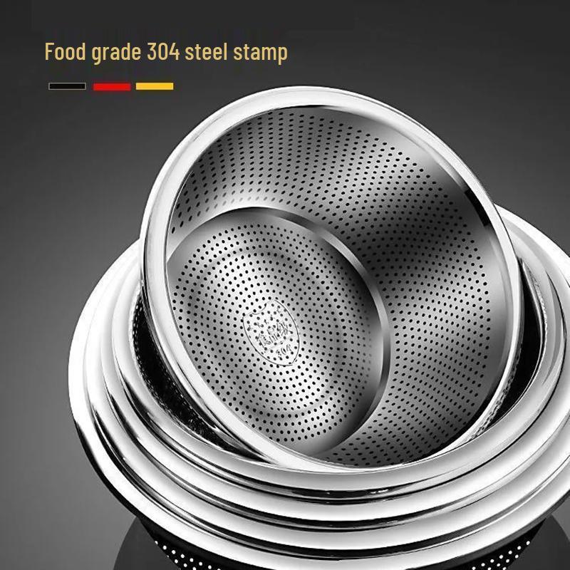 Food Grade 316 Stainless Steel Draining Basin Set