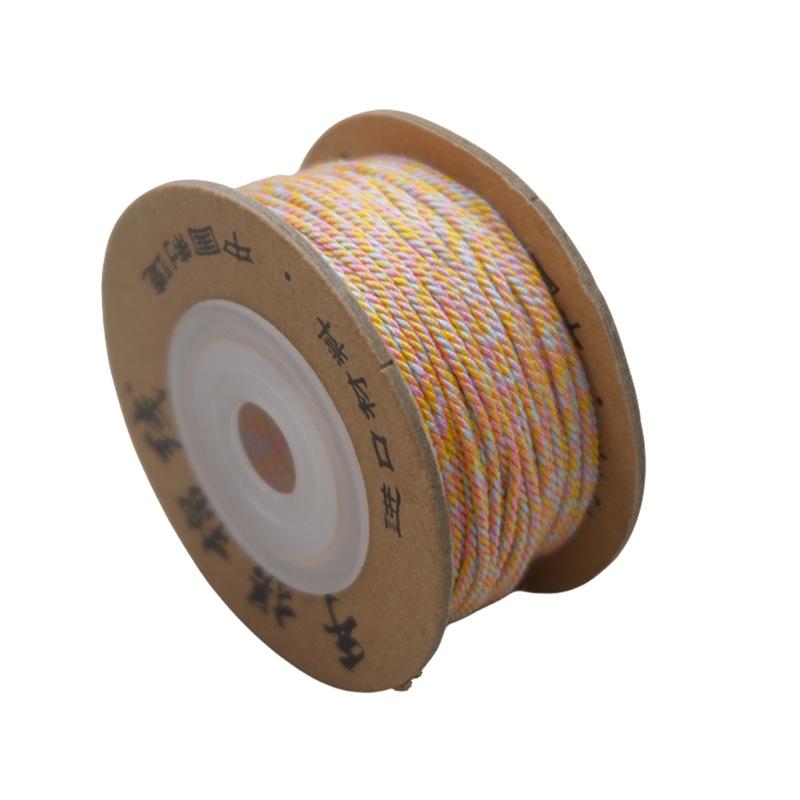 Dragon Boat Festival Multicolored Rope Diy Multicolored Rope Hand-Woven Self-Woven Hand Rope Material Bracelet Tibetan Hand Rubbing Cotton Thread Rope