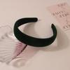 3CM Autumn Winter Soft Velvet Cloth Sponge Padded Hairband for Women Girls Casual Shopping Face WashingDress Up Hair Accessories