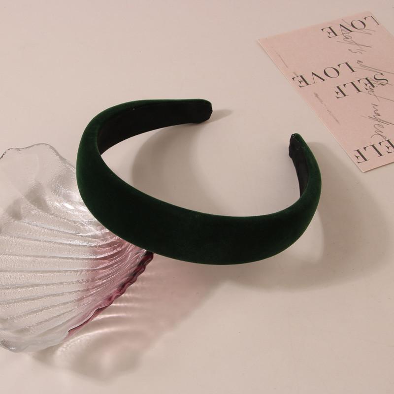 3CM Autumn Winter Soft Velvet Cloth Sponge Padded Hairband for Women Girls Casual Shopping Face WashingDress Up Hair Accessories