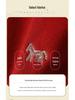 2026 Spring Women's Chinese New Year Embroidered Cardigan – Horse-Themed Wool Coat for Mothers & Mother-in-Laws