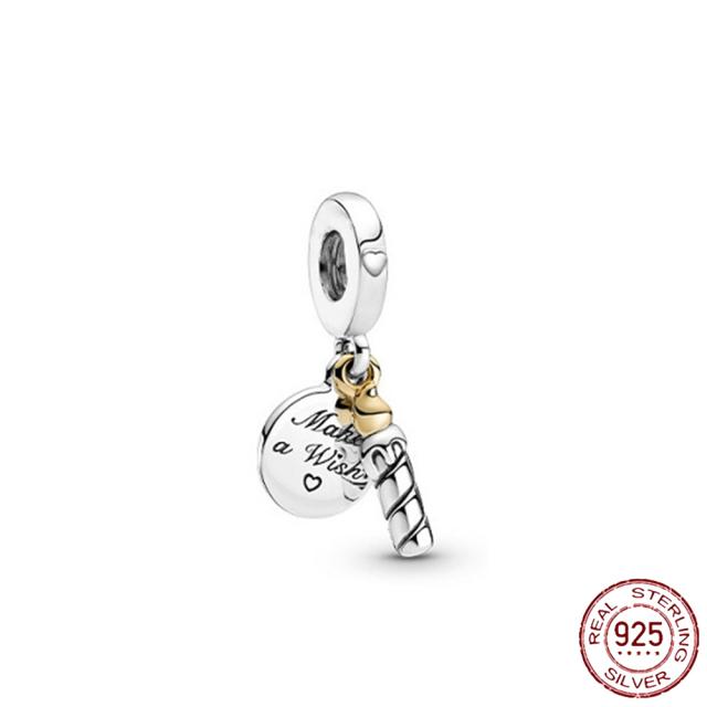 925 Sterling Silver   Autumn New Charm Flower Pink Series Charm Beads Fit Original Bracelets Women Jewelry