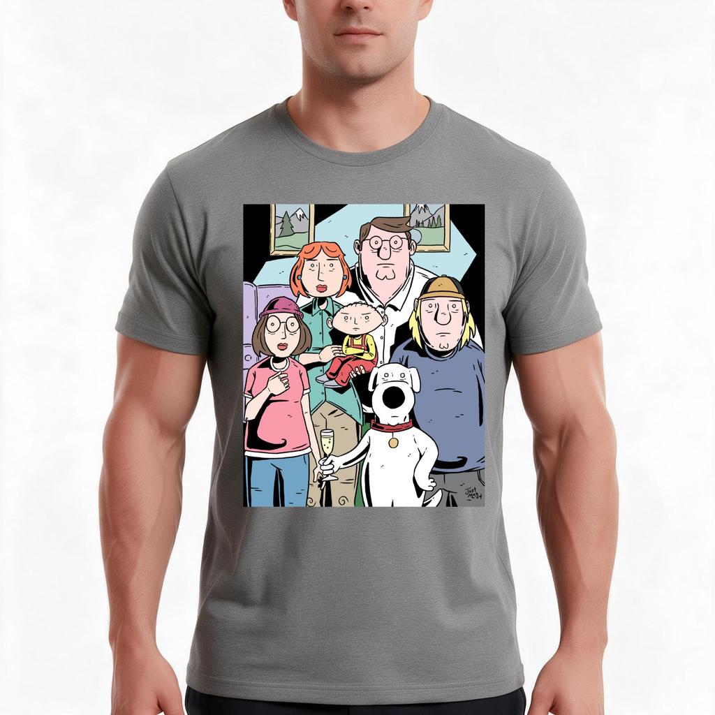 Family Guy Family Portrait Tshirt Summer Casual Cotton Tee Unisex Unisex Unisex