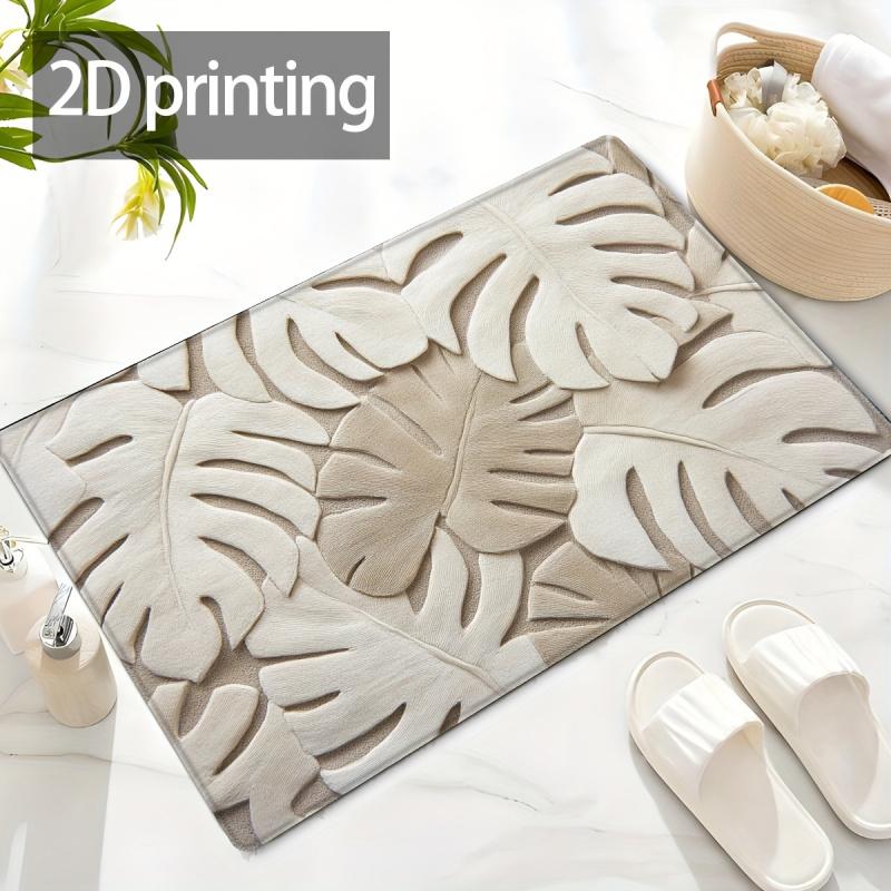 Style Leaf Doormat, Bathroom Foot Mat, Floor Mat, Spring/summer Mat, Laundry Room Entrance Mat, Modern Home Decor