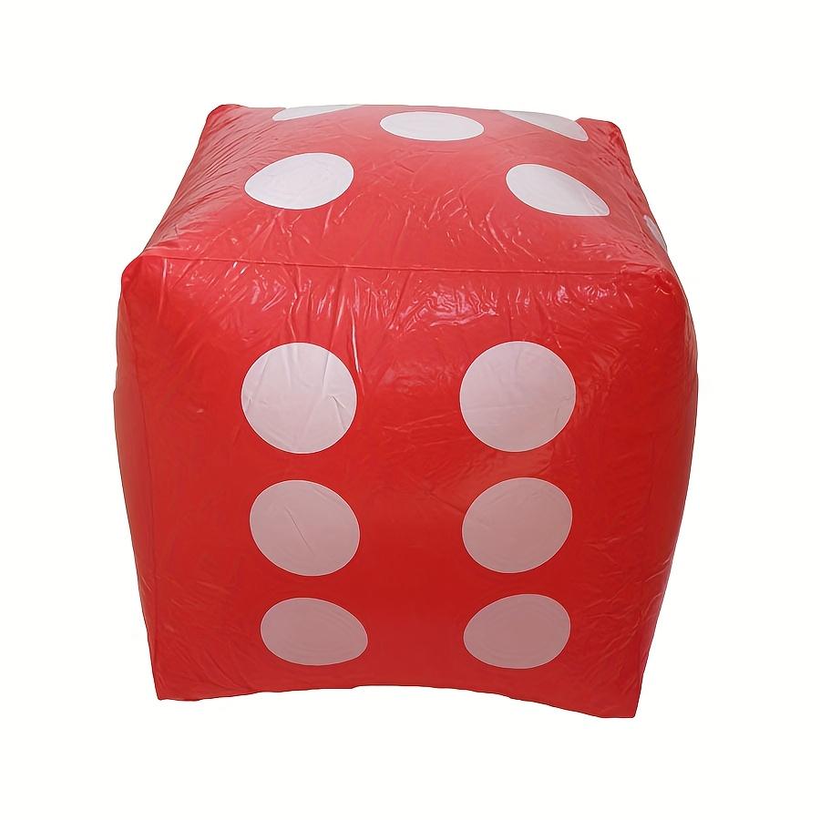 30cm Giant Inflatable Dice Lightweight Pool Party Games Outdoor Activities Fun Summer Beach Water Play Durable Cube JXB