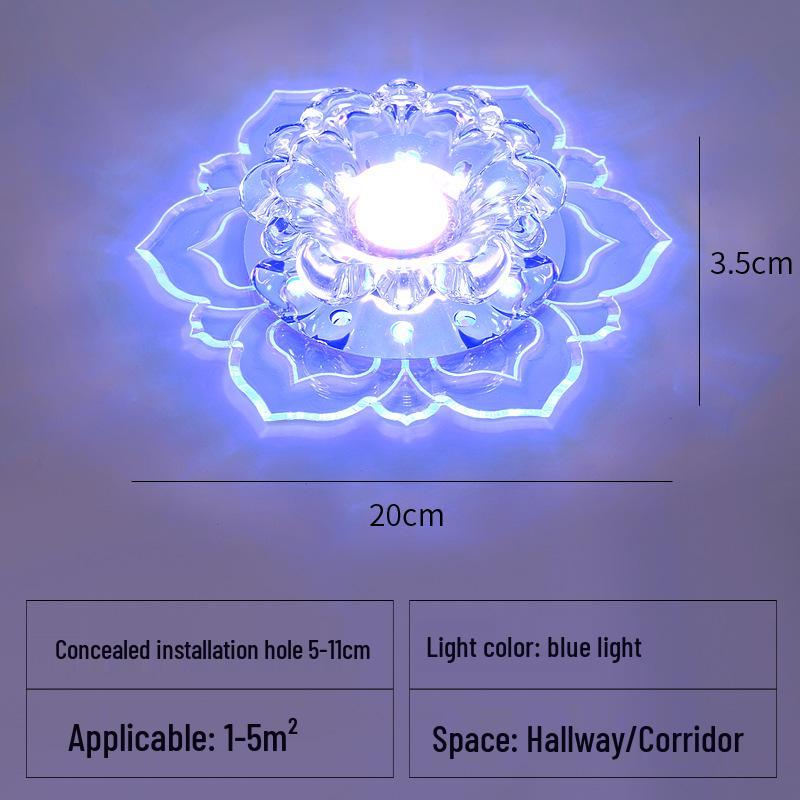 Recessed Crystal Hallway & Corridor Spotlight Downlight