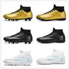 2025 summer European Cup new high-top football shoes youth adult AG long nails TF broken nails training football shoes