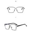 Women's eyeglasses - unisex fashion square hollow metal glasses