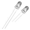 5mm Red LED with High-Brightness Round Transparent Head and Reverse Polarity Configuration