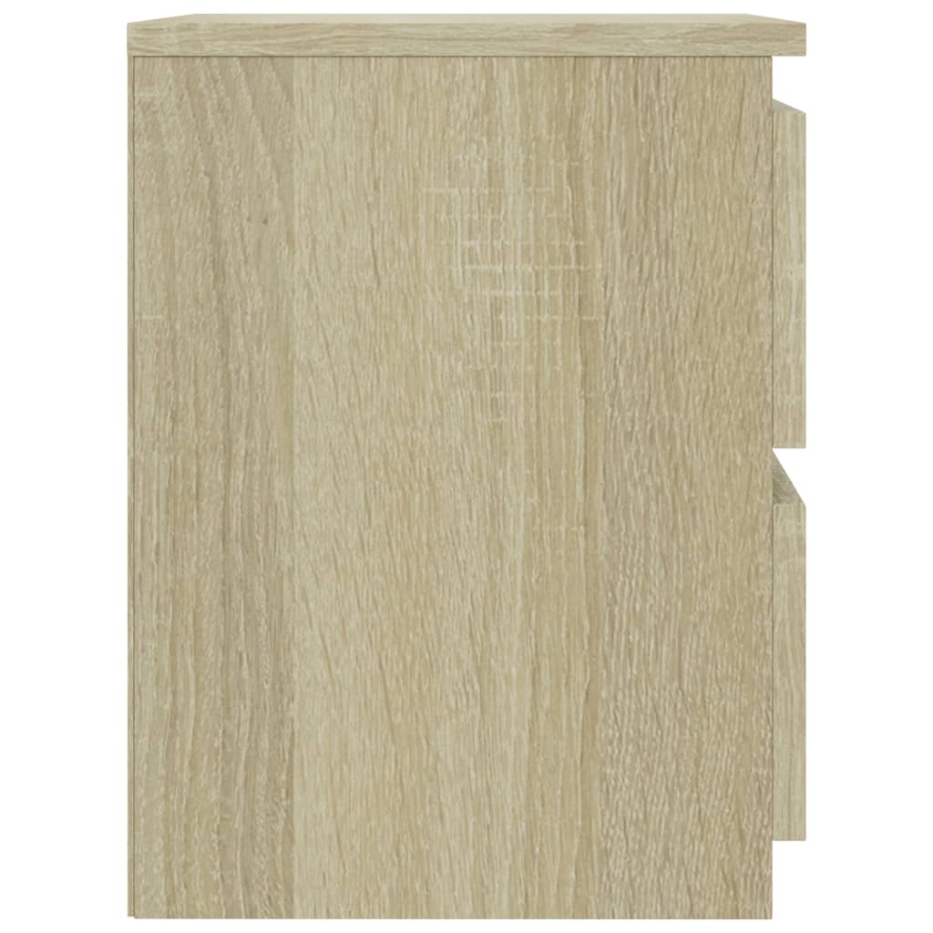 Nightstands 2 pcs Sonoma Oak Finish 30 x 30 x 40 cm Particleboard
