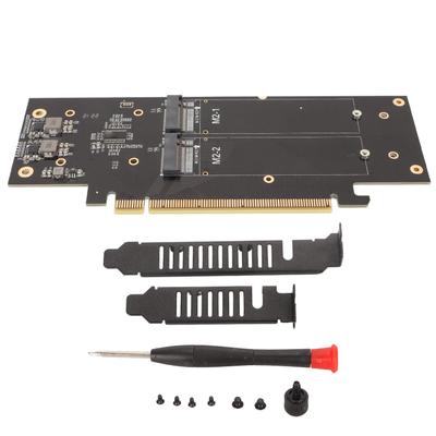 Αντάπτορας NVME σε PCIE X16 4 Μονάδες NVME M.2 NVME 2280 Κάρτα Επέκτασης Σκληρού Δίσκου για Συλλογή Δεδομένων