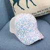 Adjustable Sequins Baseball Cap Blingbling Mesh Snapback Caps Elegant Sun Hat  Street Dance
