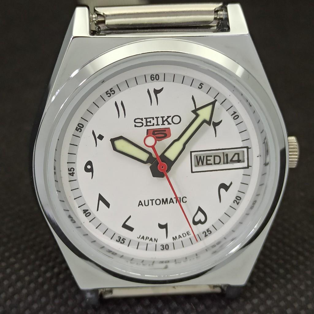 REFURBISHED VINTAGE SEIKO 5 AUTOMATIC JAPAN MENS DAY/DATE WATCH 533c-a279955-2