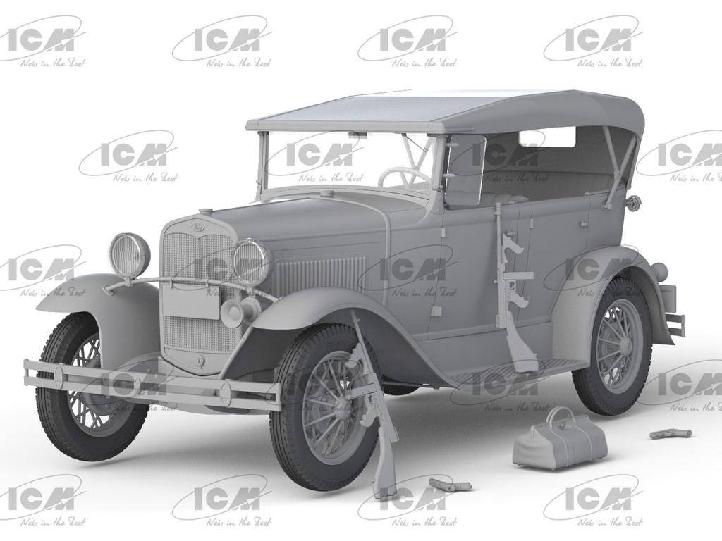 ICM Ford Modelo A Gângster Modelo de Plástico 24052 1/24 (Carro)