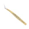 High Precision False Eyelash Tweezers Stainless Steel Eyelash Curler  Extensions Grafting