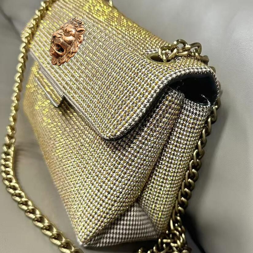 Fashion New Round-toed Stiletto High-heeled Sandals Bag Set, Lion's Head Plus-size Fashion Show Sandals Off-the-shoulder Bag Set B8