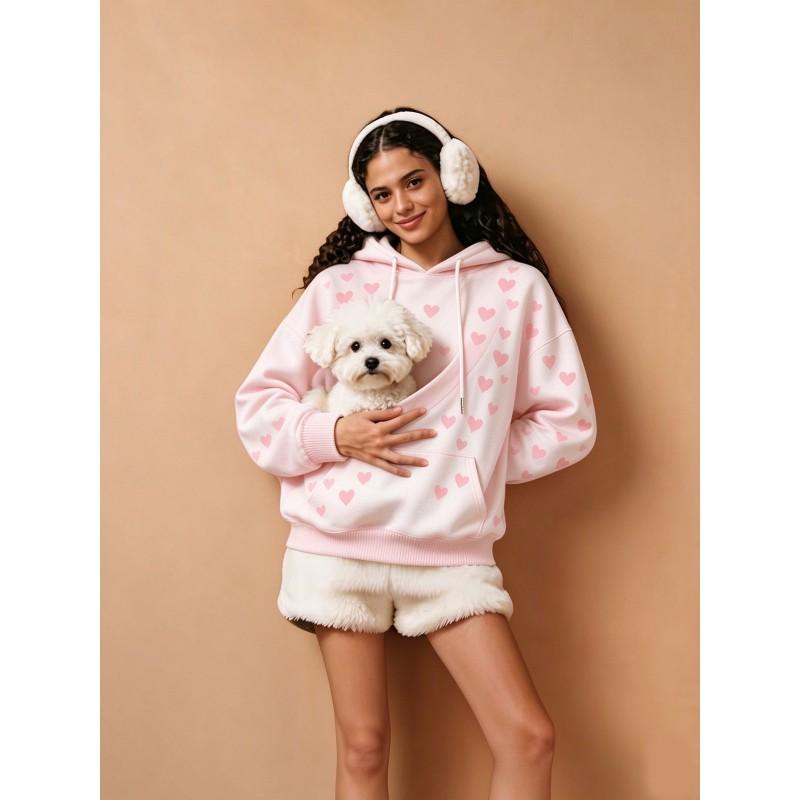 Pet Pocket Hoodie Sweatshirt Unisex Pullover Streetwear