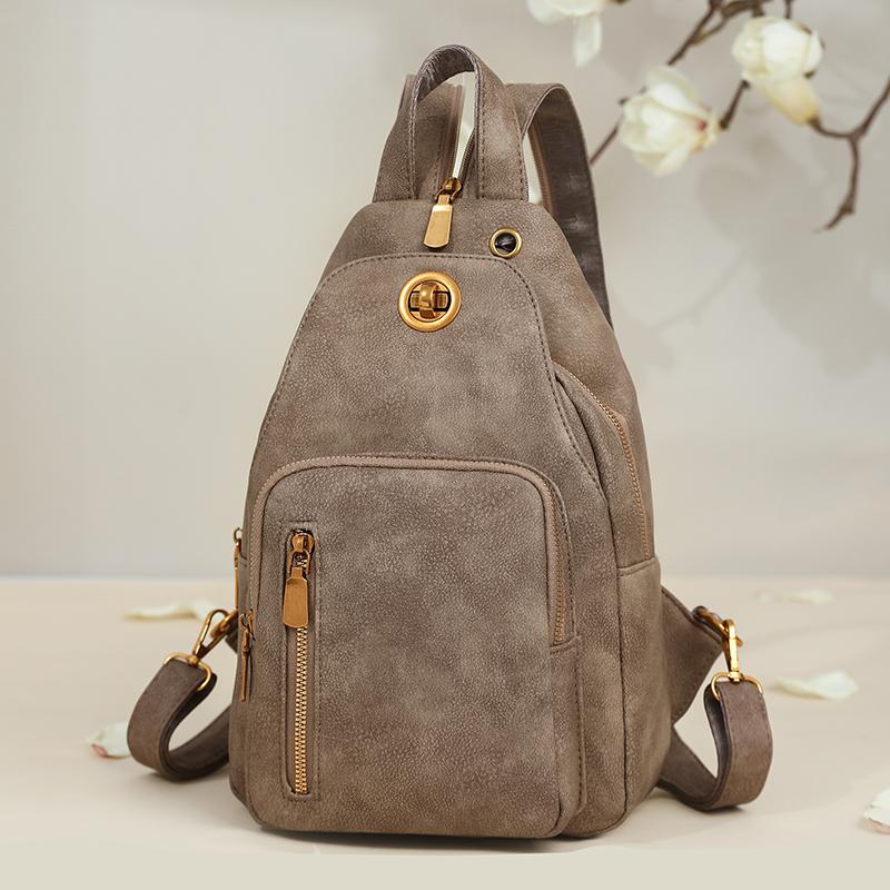 Waterproof Women's Lightweight Chest Bag Multifunctional Backpack Travel Bag