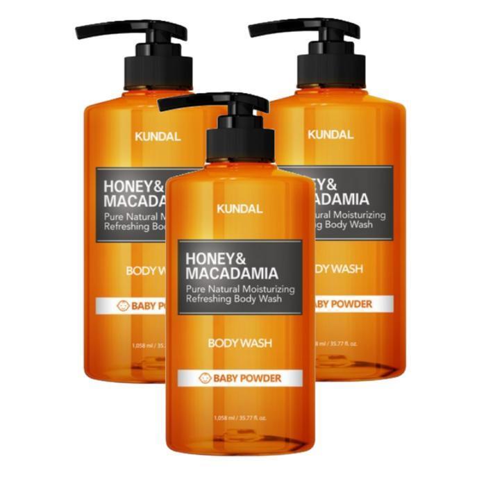 [KUNDAL] KUNDAL Pure Body Wash Baby Powder Scent 1.058L x 3 /sj (19774243)