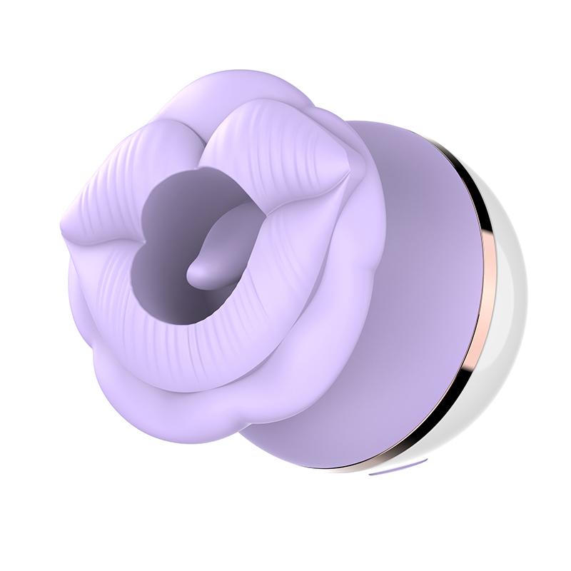 Rose Sensual Mouth Tongue Licking Suction Vibrator Adult Sex Toy Nipple Anal Oral Clitoris Stimulator Masturbation Sex Toys Adult Couples
