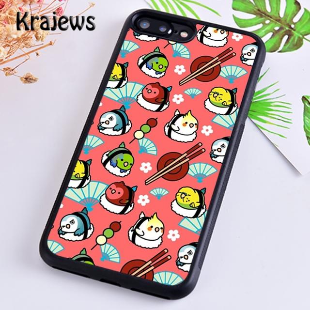 

Krajews Kawaii Sushi Stack Soft Phone Case Cover For iPhone 17 Air 16 15 14 plus 11 12 13 pro max Plus coque Fundas iPhone 13