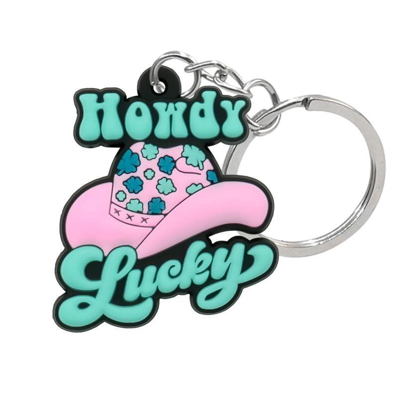 1PCS PVC Cute Keychain New Arrival Cowboy Boots  Custom Key Chain Anime Accessories Handbag Pendant Kids Toys Keyholder