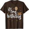 Funny Crown Balloons Its My Birthday Design Funny Unisex T-Shirt