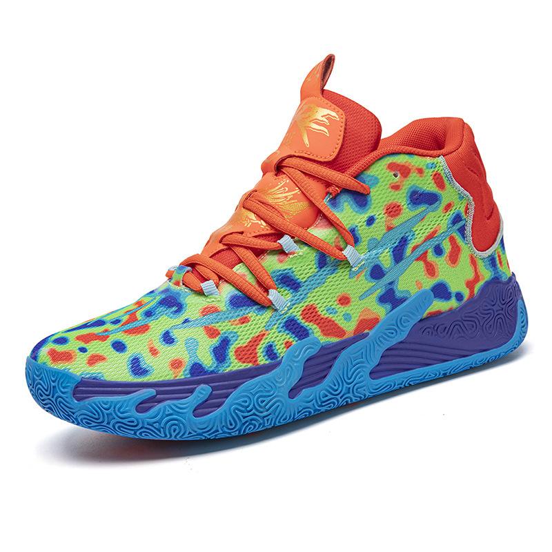 Neue Frühjahrs- und Herbst-Basketballschuhe Herren High-Top Lauf-Sneakers Studenten Outdoor Echte Kampf-Sneakers