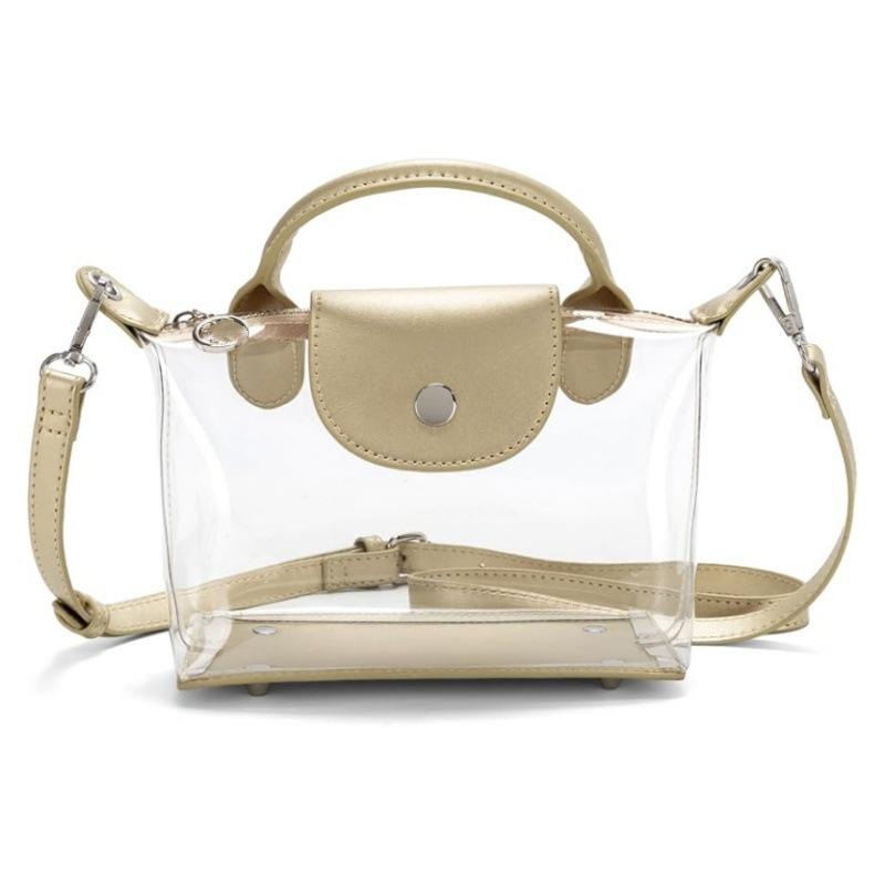 

Transparent Hand-held Crossbody Bags for Woman Shoulder Bag Summer Beach Bag Crossbody Phone Bag Purse and Handbags Bolsos Mujer one size бежевый