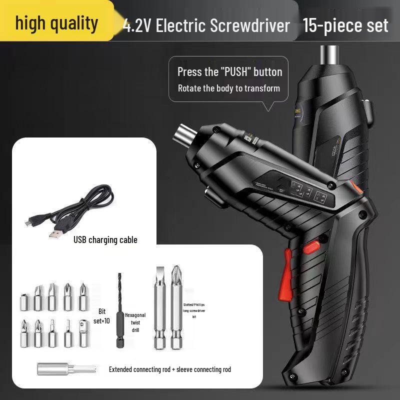 48-Piece Multifunctional Rechargeable Mini Screwdriver Set