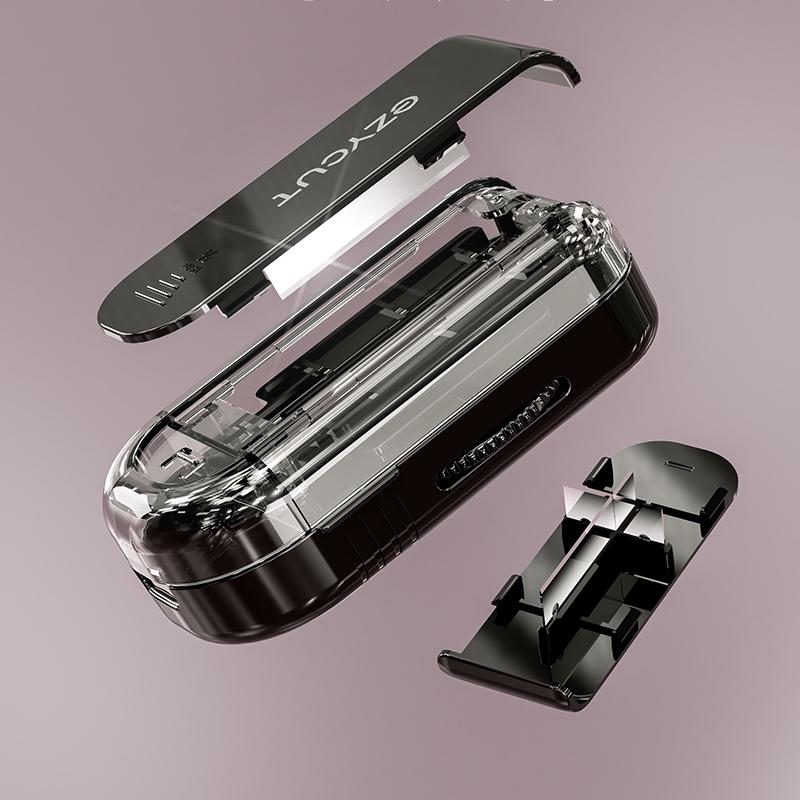 2 In 1 Pill Cutter Storage Box With Replacement Blade & Cleaning Brush Portable  Compartments Travel Small Health Care Pill Case