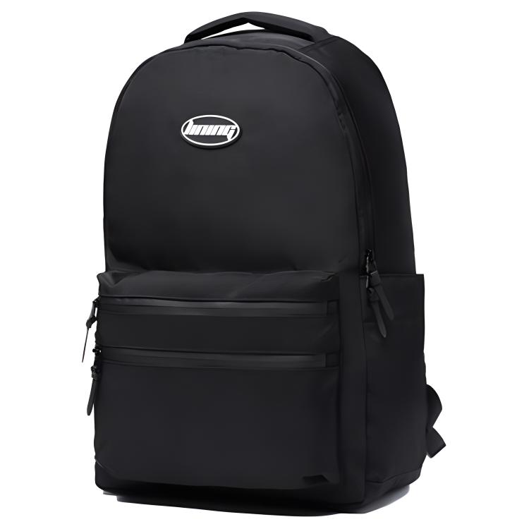 Li Ning Sports Lifestyle Polyester Backpack Unisex Backpacks Black ABSQ550-1 Black