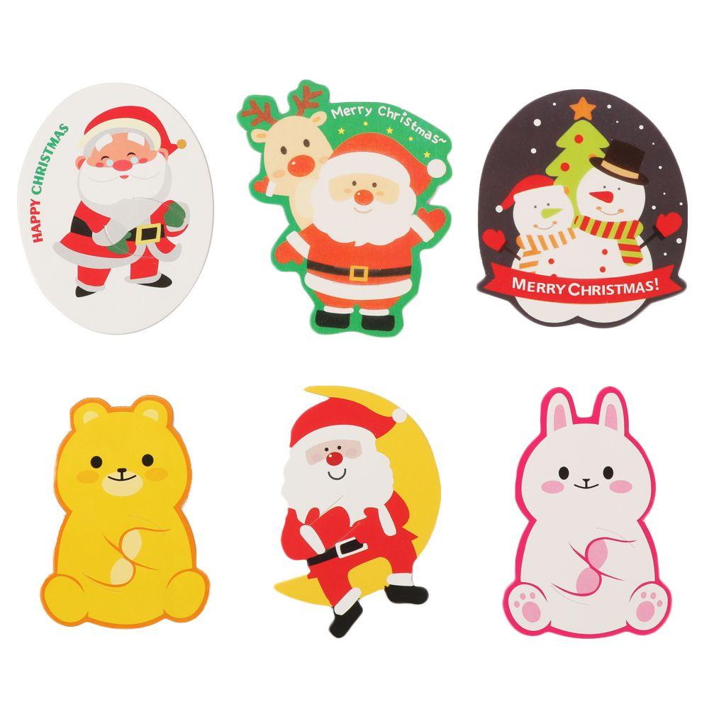 

Party Packing Decorative Snowman Santa Claus Christmas Decor Xmas Paper Packing Cards Lollipop Card