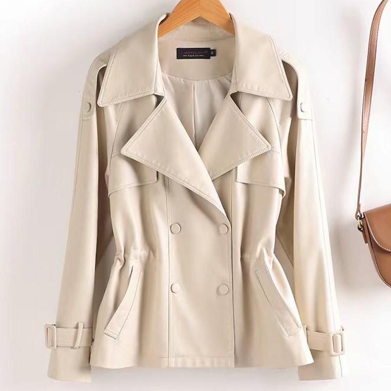 Womens Mid-Length Black Lamb Leather Jacket
