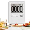Temporizador de Cozinha Magnético Digital para Cozinhar Assar LCD Contagem Regressiva Crescente Alarme Alto Alarme de Contagem Regressiva Relógio Magnético Relógio de Dormir Utensílios de Cozinha